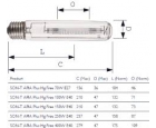 Bóng đèn cao áp SODIUM SON-T 70W E27